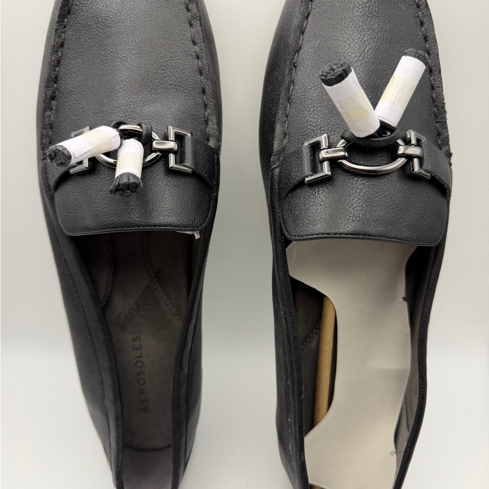 AEROSOLES women’s  Black Slip-On Loafers, brand new size 11